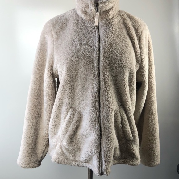 Torrid Tan Faux Sherpa Teddy Jacket Soft Cozy Plush Full Zip Plus Size 2 2X - Picture 8 of 9